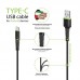 Кабель Intaleo USB-Type-C 0.2m CBFLEXT0 Black (1283126487446)