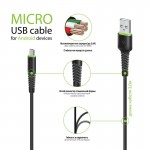Кабель Intaleo USB-MicroUSB 3m CBFLEXM3 Black (1283126487491)