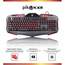 Клавиатура Piko KX5 Black (1283126489600) USB