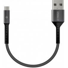 Кабель Intaleo USB-MicroUSB 0.2m CB0 Black/Grey (1283126495632)