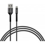Кабель Intaleo USB-MicroUSB 1.2m CB0 Black/Grey (1283126495649)