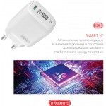 Сетевое зарядное устройство Intaleo TCGQPD120T 1USB 3A White + Cable USB-Type-С (1283126509988)