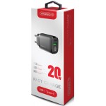 Сетевое зарядное устройство Intaleo TCGQPD220 1Type-C 1USB 3A Black (1283126509995)