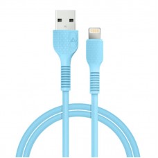 Кабель USB-Lightning ACCLAB AL-CBCOLOR-L1BL 1.2m 2.4A Blue (1283126518188)