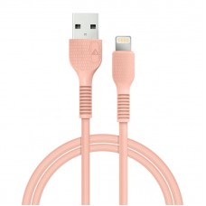 Кабель USB-Lightning ACCLAB AL-CBCOLOR-L1PH 1.2m 2.4A Peach (1283126518201)