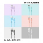 Кабель USB-Lightning ACCLAB AL-CBCOLOR-L1PP 1.2m 2.4A Purple (1283126518218)