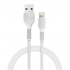 Кабель USB-Lightning ACCLAB AL-CBCOLOR-L1WT 1.2m 2.4A White (1283126518225)