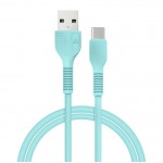 Кабель USB-Type-C ACCLAB AL-CBCOLOR-T1MT 1.2m 2.4A Mint (1283126518256)