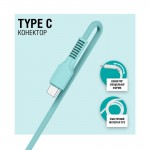 Кабель USB-Type-C ACCLAB AL-CBCOLOR-T1MT 1.2m 2.4A Mint (1283126518256)