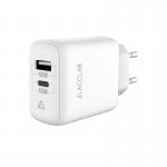 Сетевое зарядное устройство AccLab AL-TC220 1USB 1Type-C 20W White (1283126556494)