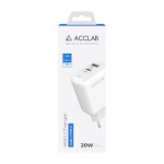 Сетевое зарядное устройство AccLab AL-TC220 1USB 1Type-C 20W White (1283126556494)