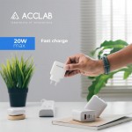 Сетевое зарядное устройство AccLab AL-TC220 1USB 1Type-C 20W White (1283126556494)