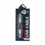 Кабель USB-Type-B 2.0 AM/BM Atcom 1.8m White