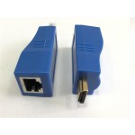 Удлинитель HDMI-RJ45 Ethernet Atcom до 30m (в комплекте 2 шт) Blue