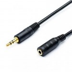 Удлинитель Audio Aux 3.5мм-3.5мм Atcom 1.8m Black