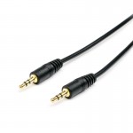 Удлинитель Audio Aux 3.5мм-3.5мм (Male-Male) Atcom 0.8m пакет Black (17434)