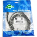 Кабель Audio Aux 3.5мм-3.5мм Atcom 1.8m пакет Black