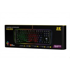 Клавиатура 2E Gaming KG355 LED Ukr (2E-KG355UBK) Black USB