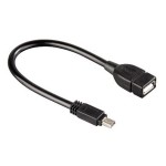 Кабель MicroUSB-OTG Atcom 0.1m Black