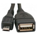 Кабель MicroUSB-OTG Atcom 0.1m Black