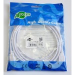 Кабель USB-Type-B 2.0 AM/BM Atcom 1.8m ferrite core White