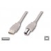 Кабель USB-Type-B 2.0 AM/BM Atcom 1.8m ferrite core White