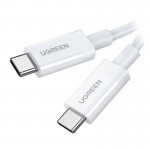 Кабель Type-C-Type-C Ugreen US506 4.0 100W 0.8m White (40113)