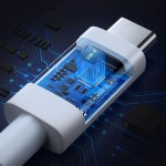 Кабель Type-C-Type-C Ugreen US506 4.0 100W 0.8m White (40113)