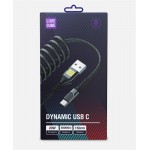 Кабель USB-Type-C Luxe Cube Dynamic 20W 1.5m Black (4446689101342)