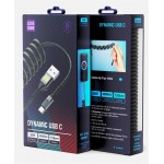 Кабель USB-Type-C Luxe Cube Dynamic 20W 1.5m Black (4446689101342)