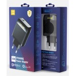 Сетевое зарядное устройство Luxe Cube Dynamic 18W 1Type-C 3A Black (4446689880896)