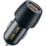 Автомобильное зарядное устройство Luxe Cube 36W 1USB 1Type-C 3A Black (4446689880957)