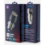 Автомобильное зарядное устройство Luxe Cube 36W 1USB 1Type-C 3A Black (4446689880957)