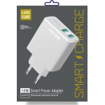 Сетевое зарядное устройство Luxe Cube 2USB 12W Smart White (4826986900792)