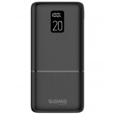 УМБ Sigma mobile X-Power SI20A2QL 2USB 1Type-C 1MicroUSB 22.5W 20000mAh Black (4827798423813)