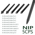 Наконечник Goojodoq для стилуса Microsoft Surface Pro 7 6 5 4 Book Studio Go (5шт) Black