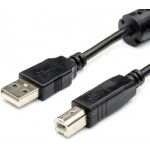 Кабель USB-Type-B 2.0 AM/BM Atcom 1.5m ferrite core Black