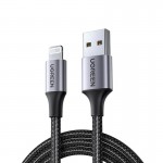 Кабель USB-Lightning Ugreen US199 2.4A 2m Black (60158)