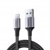 Кабель USB-Lightning Ugreen US199 2.4A 2m Black (60158)