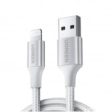 Кабель USB-Lightning Ugreen US199 2.4A 2m Silver (60163)