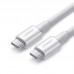 Кабель Type-C-Type-C Ugreen US300 QC 4.0 5A 1m White (60551)
