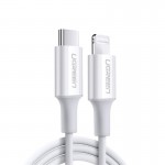 Кабель Type-C-Lightning Ugreen US171 3A 1.5m White (60748)