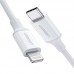 Кабель Type-C-Lightning Ugreen US171 3A 1.5m White (60748)