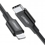 Кабель Type-C-Lightning Ugreen US171 3A 1m Black (60751)