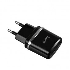 СЗУ Hoco C12 Smart 2USB 2.4А Black (6957531064114) + кабель MicroUSB