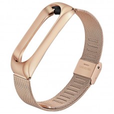 Браслет Metal BeCover для Xiaomi Mi Band 4 3 Rose/Gold (704654)