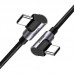 Кабель Type-C-Type-C Ugreen US323 90° 1m Black (70529)