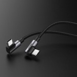 Кабель Type-C-Type-C Ugreen US323 90° 1m Black (70529)