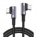 Кабель Type-C-Type-C Ugreen US323 90° 1m Black (70529)