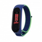 Ремешок BeCover Nylon Style для Xiaomi Mi Band 6 5 Blue/Green (705418)